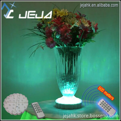 6 inch led flower shape light base for wedding table centerpieces decoration rechargeable battery